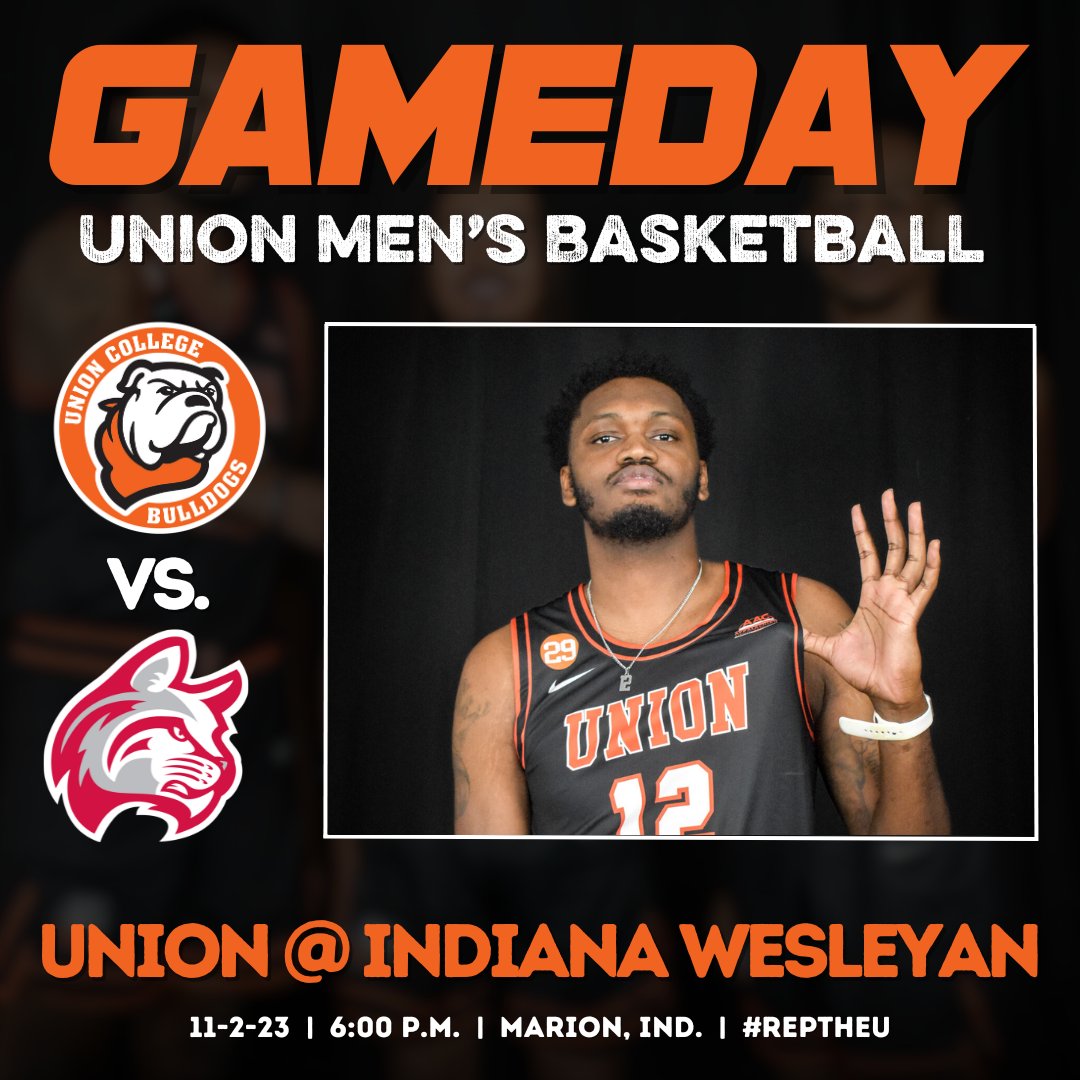 No. 12 #UnionMBB opens its 2023-24 regular season tonight at No. 9 Indiana Wesleyan!

#RepTheU

📍 Marion, Ind.
🕧 6:00 p.m.
📈 bit.ly/3FI7QbW
📹 bit.ly/40tcIv1