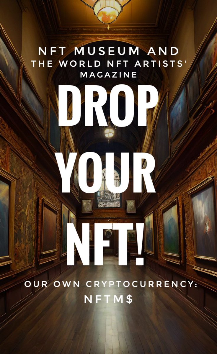 collector972366's tweet photo. GM
❤️DROP YOUR NFT!❤️
I bought 986 wonderful artistic NFTs. 
I support it, check out our NFT collection, available here:
https://t.co/2pJpyyGxtN
❤️FOLLOV-RETWEET❤️
#nft #nftart #cryptocurrency  #opensea #nftmuseumdollar #airdrop #support #nftartist #art #artist #crypto #cryptoart https://t.co/yWL1HoDYTO