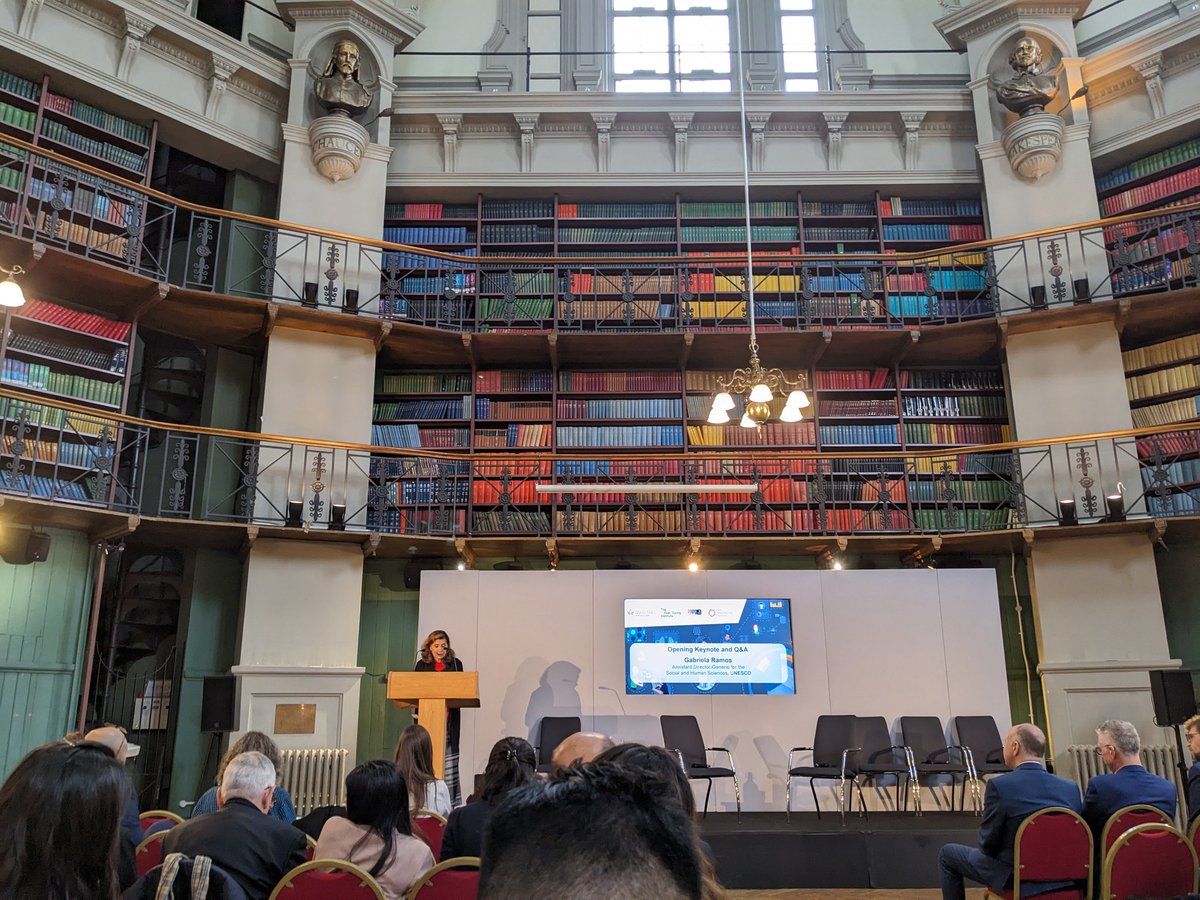 On advancing AI technology, Gabriela Ramos: "Left alone, we will have a less equal world, a less fair world". We have a responsibility as experts and practitioners