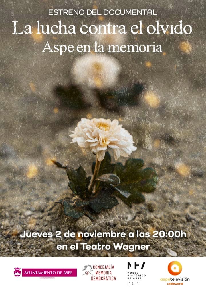 Museo de Aspe (@museodeaspe) on Twitter photo Hoy, nos vemos en el Teatro Wagner a las 20 h., para disfrutar de este emotivo documental. <a href="/cableworld/">cableworld</a> <a href="/aytoaspe/">Ayuntamiento de Aspe</a> <a href="/Apuertogarcia/">Antonio Puerto</a> Hoy, nos vemos en el Teatro Wagner a las 20 h., para disfrutar de este emotivo documental. <a href="/cableworld/">cableworld</a> <a href="/aytoaspe/">Ayuntamiento de Aspe</a> <a href="/Apuertogarcia/">Antonio Puerto</a>
