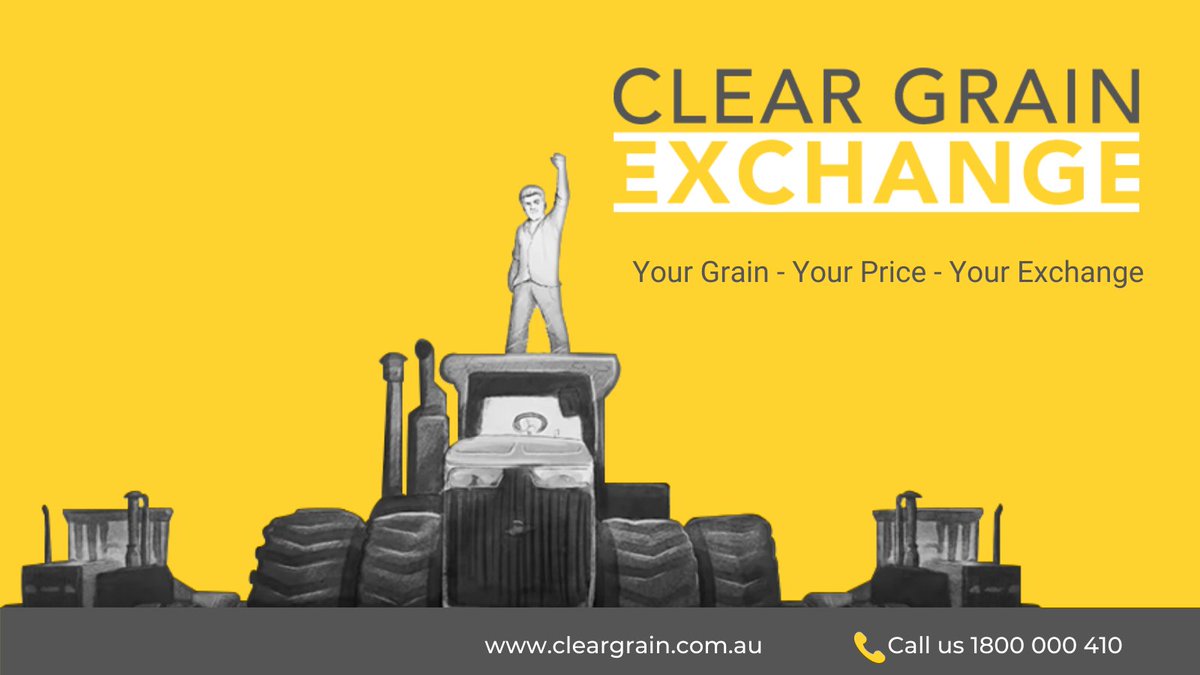 ClearGrain's tweet photo. 2,345mt traded on @ClearGrain Exchange🌾 and igrain today 🎏
Offers for 23/24 grain are open for NOW and HARVEST delivery on CGX
CGX Trades
#LUP1 Kwi $455 🐑
#H1 Kwi $450 🥪
#OAT1 Kwi $450 🐄
#OAT1 Alb $425
#H2 Mel $391 🍞
#BAR1 Mel $319
igrain Sales
Maize ex-farm Riverina NSW $400 🌽
BAR1 ex-farm West Wyalong $370 🍺
+more
🧐https://t.co/usSm0b8bcp
📊https://t.co/A1J420hqjo
☎️1800000410
