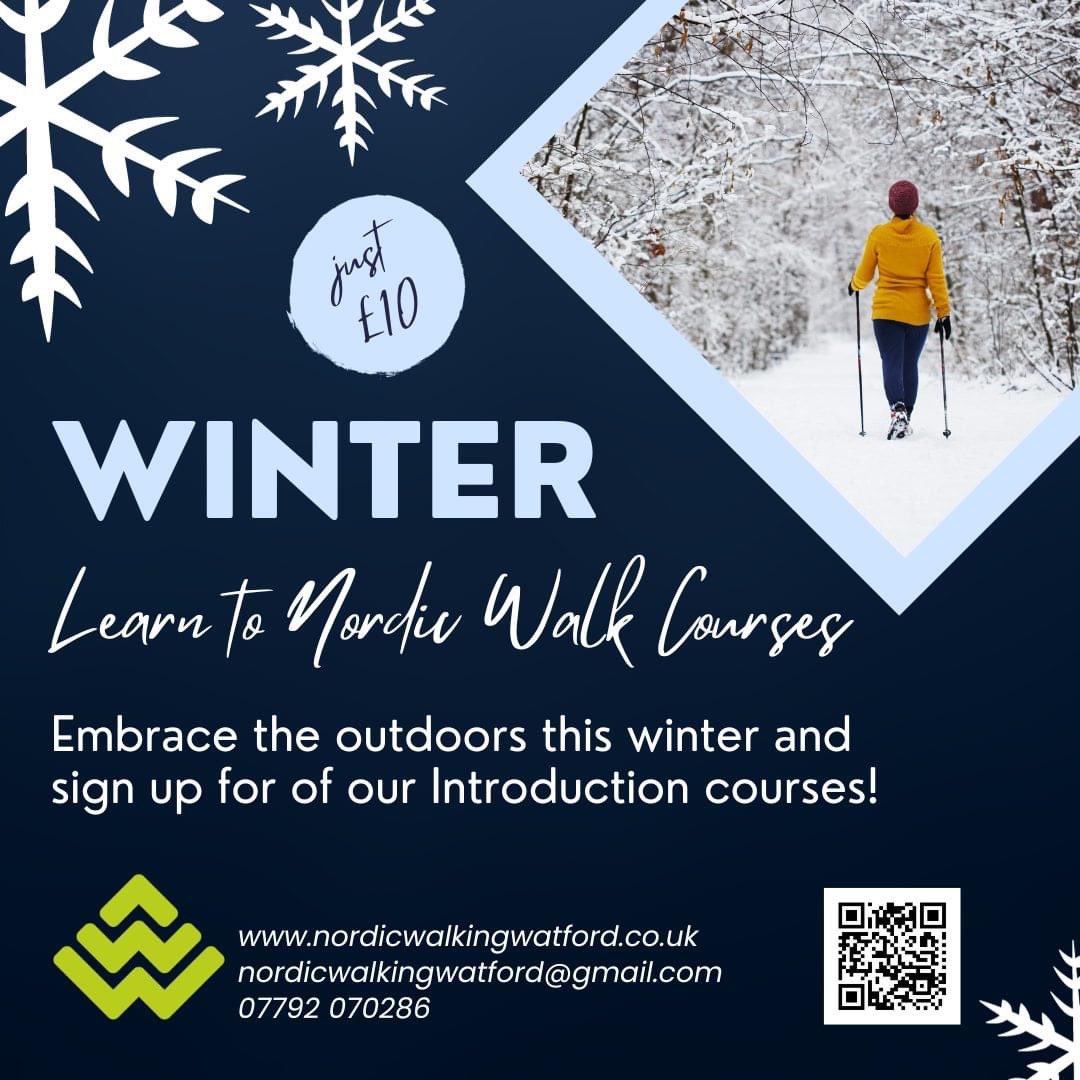 EMBRACE the outdoors this Winter and Learn how to Nordic Walk with us!

Book one of our POWER OF POLES INTRODUCTION courses now and see how using poles can really benefit you. 

nordicwalkingwatford.co.uk

#lovenordicwalking #Getoutside #notjustawalkinthepark