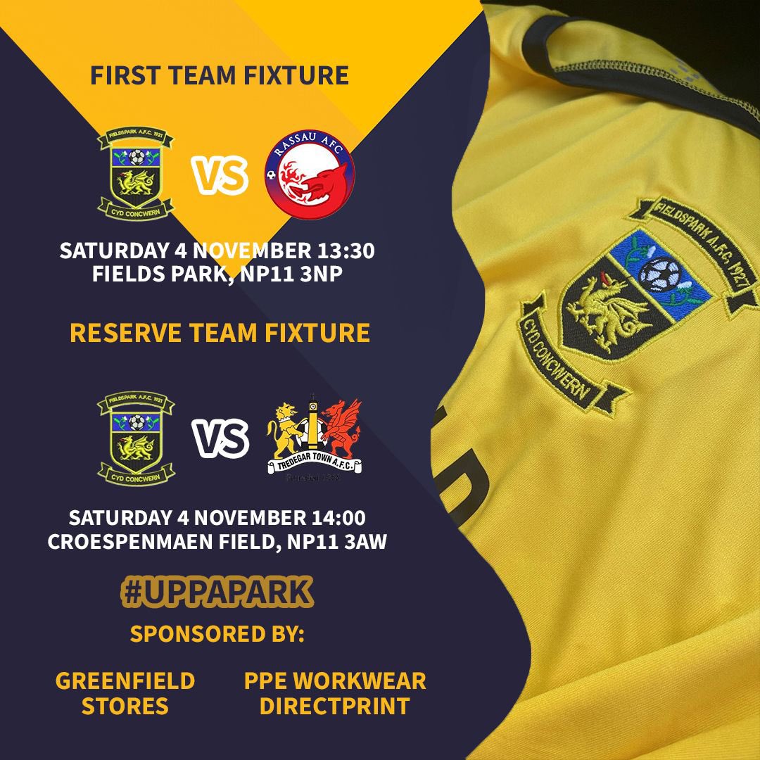 fields_afc's tweet image. This weekend at The Park…

(Note - First team fixture 13:30 KO, cup match 🏆)

#UppaPark