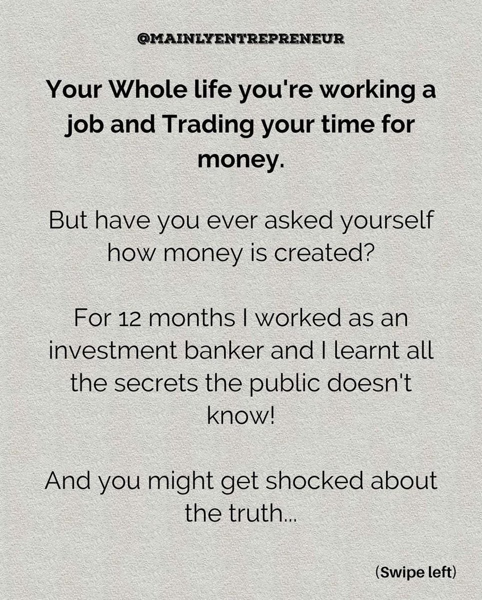 Business_Unions's tweet image. A dark secret about money you must know to get to the top 1%: 

1.