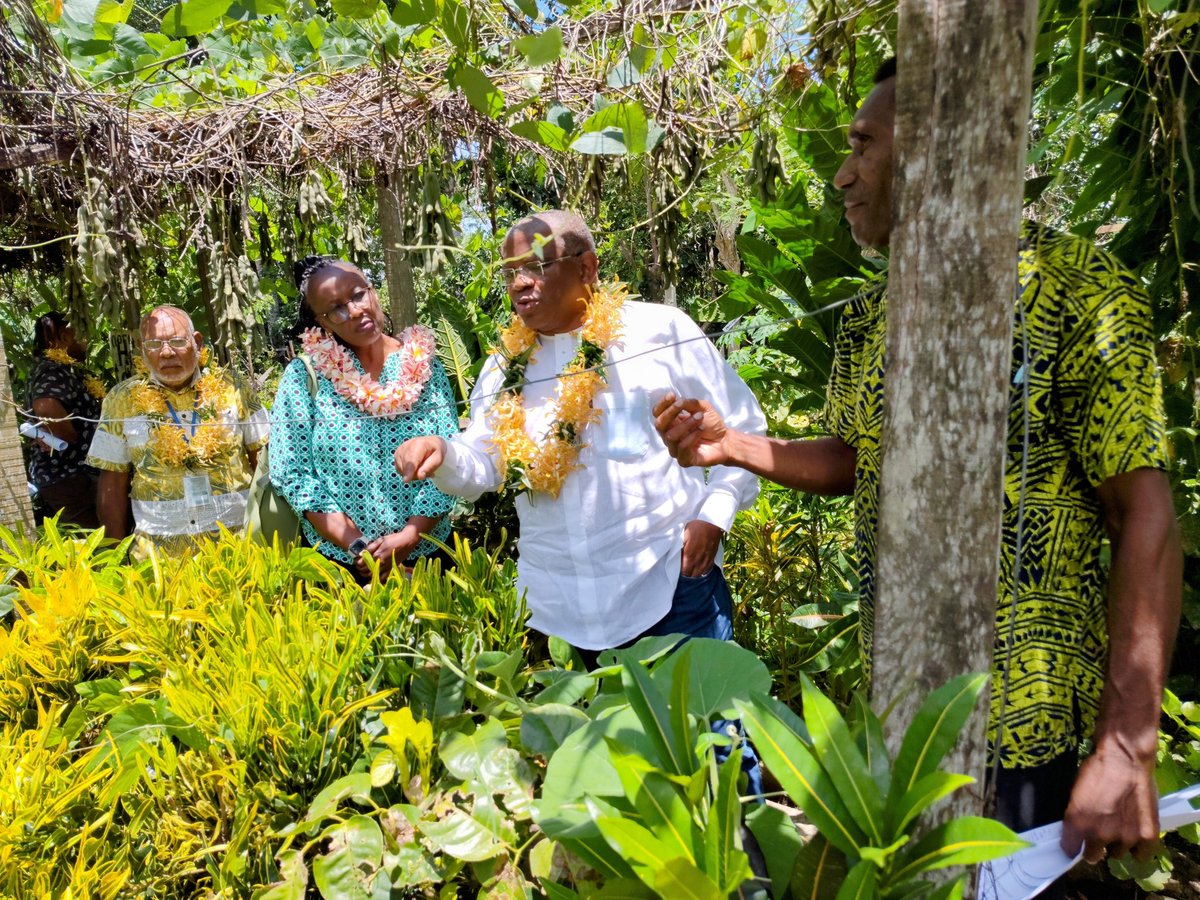 PressACP's tweet photo. H.E. Georges Rebelo Chikoti, the Secretary-General of the OACPS, commended the Solomon Islands-based organization, Kastom-Gaden, for their outstanding efforts in empowering farmers in the region.

In particular, Secretary-General Chikoti praised Kastom-Gaden's initiatives targeting the youth, such as their collaboration with schools to develop agricultural curriculum, and their commendable work in empowering women across 90 villages.

He emphasized the significance of Kastom-Gaden as one of the most important small projects supported by the OACPS and the EU, highlighting the successful integration of over seven thousand farmers. Each farmer benefits from the expertise and techniques provided by Kastom-Gaden to improve production and crop quality.

Secretary-General Chikoti was impressed by the project coordinator's understanding of the positive impact of OACPS-EU support. The funding has facilitated the enhancement of seeds, agricultural techniques, and the inclusion of farmers in the project. It has also provided valuable learning opportunities for rural farmers to actively engage in the initiatives.

Furthermore, Secretary-General Chikoti applauded Kastom-Gaden for not only increasing production but also for producing superior seeds and environmentally-friendly products. He acknowledged their use of compost, which eliminates the need for fertilizers and allows for the production of organic and healthy fruits.

Secretary-General Chikoti considers Kastom-Gaden to be an exemplary model. The organization's approach reduces reliance on imported fertilizers, preserves the environment, and promotes overall well-being.