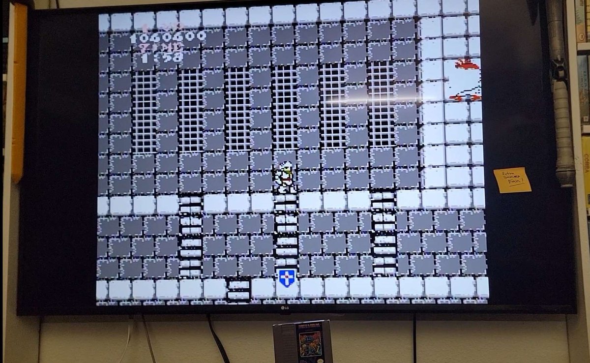 ArmagedonPotato's tweet photo. The guy who produced Dune 2 banned me for getting a million points in Ghosts N Goblins (NES) in his Halloween high score contest, but I realized I recovered two Dune: Battle of Arrakis Sega Genesis prototypes he produced in a recycling facility and now I know how they got there! https://t.co/OkC7mVRqsv