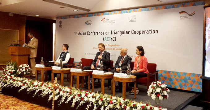 The 1st Asian Conference on #TriangularCooperation is here, and we're thrilled to co-organize it with our partners @giz_gmbh and @gpi_tri Coming together for innovative ideas & sustainable development.@RIS_NewDelhi @Sachin_Chat @giz_india
@MEAIndia @AmbAckermann @GermanyinIndia