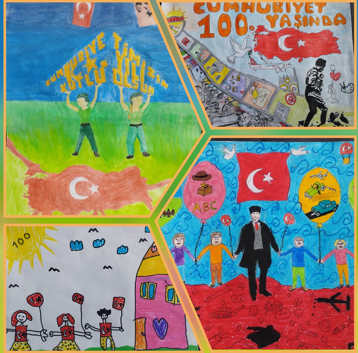 📣"100. Yılında Cumhuriyet" Konulu resim yarışmamızın birincileri belirlendi... 
Lise: Esma Turali (<a href="/Canikimkb55/">Canik Borsa İstanbul Anadolu Lisesi</a>) 
Ortaokul: Meryem Sena Yılmaz (<a href="/bldyevleriho/">Canik Belediyeevleri İho</a>) 
İlkokul: Yekta Ataş (<a href="/CanikToptepe/">Canik Toptepe İlkokulu</a>) 
Anaokulu: Rabia Berre İnanlı (<a href="/GencCanik/">Canik Ayşe Genç Kizilay Anaokulu</a> )
Hepsini tebrik ediyoruz...👏
<a href="/zahit5599/">Zahit Köseoğlu</a>