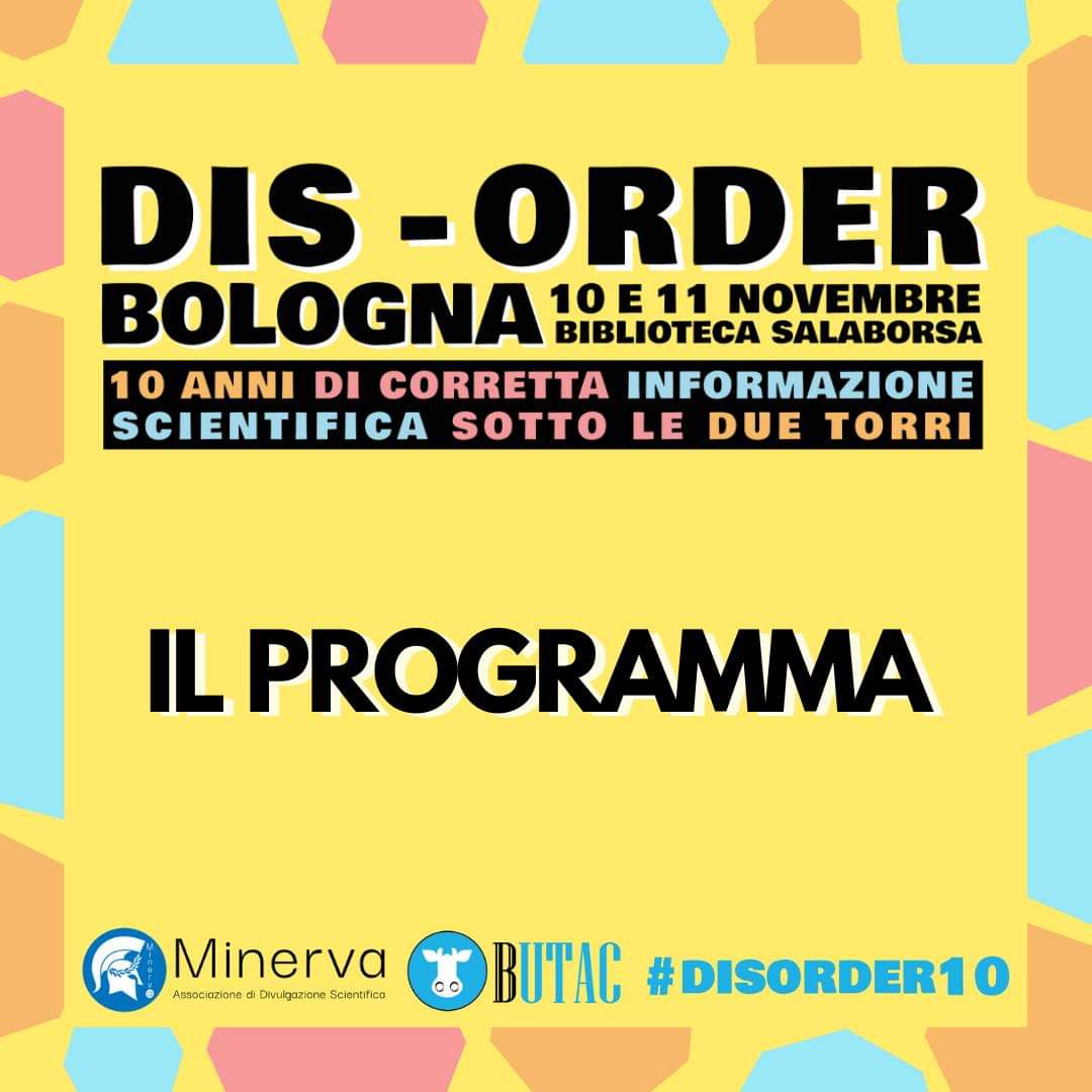 info_colibri's tweet photo. @info_colibri si unisce a @butacit e a @NoiDiMinerva per celebrare i loro 10 anni di impegno nella lotta alle #fakenews e nella promozione della divulgazione scientifica con il Festival #DISORDER, in programma a #Bologna il 10 e 11 novembre. 
👉 https://t.co/Vx21of1BRA https://t.co/gaImrIGjsg