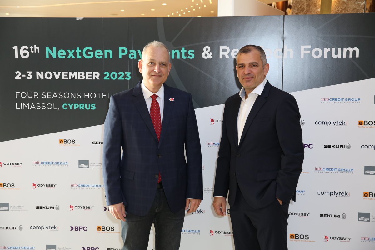InfocreditGroup's tweet photo. Infocredit Group shines at the 16th NextGen Payments & RegTech Forum in Limassol, happening now! π
Don't forget to pass by our booth, which is buzzing with AML compliance solutions and insights.
#InfocreditGroup #NextGenPayments #RegTechForum #AMLSolutions #AMLCompliance #RegulatoryCompliance #Compliance #Fintech #Banking