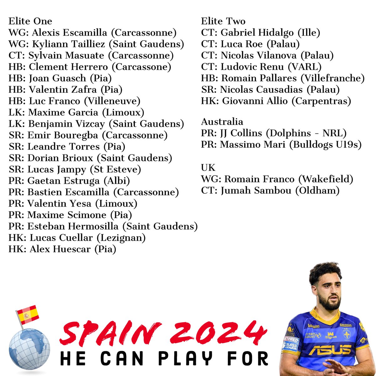 He Can Play For - International RL Eligibility tweet media