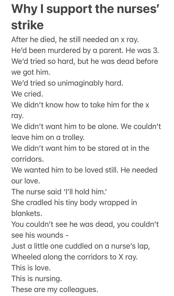 LittleDoctorVic's tweet photo. And after all this, after the clapping and the banging on pans, and being given a commemorative thank you badge, this year doctors and nurses have been taking industrial action over pay and conditions. The staff who deal with these sort of situations. https://t.co/Y1HiWrmkNV