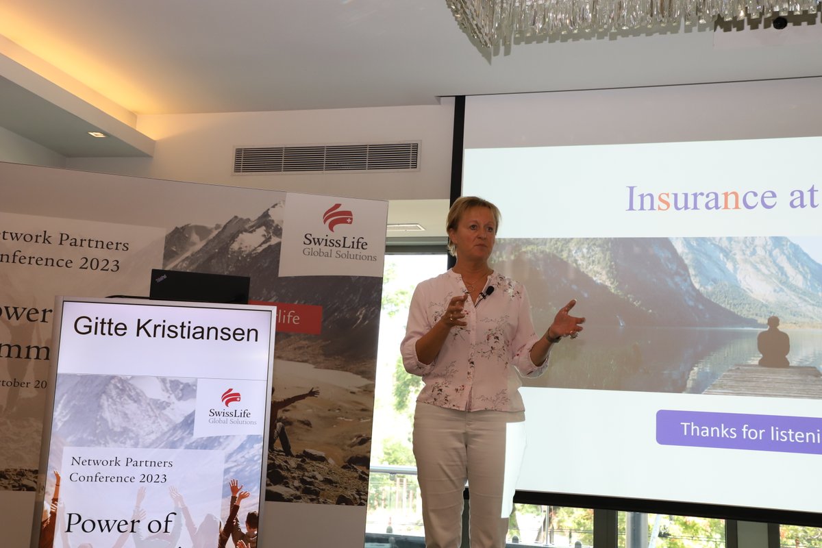 #employeewellbeing At our last Swiss Life Network Conference, we were privilege to welcome Gitte Kristiansen. 🙋‍♀️🎤
In our #blogarticle, you will find out more about Ms Kristiansen’s discussion, with Michael Hansen, CEO Swiss Life Network:
👉 swisslife-global.com/global-employe…

#yourlife