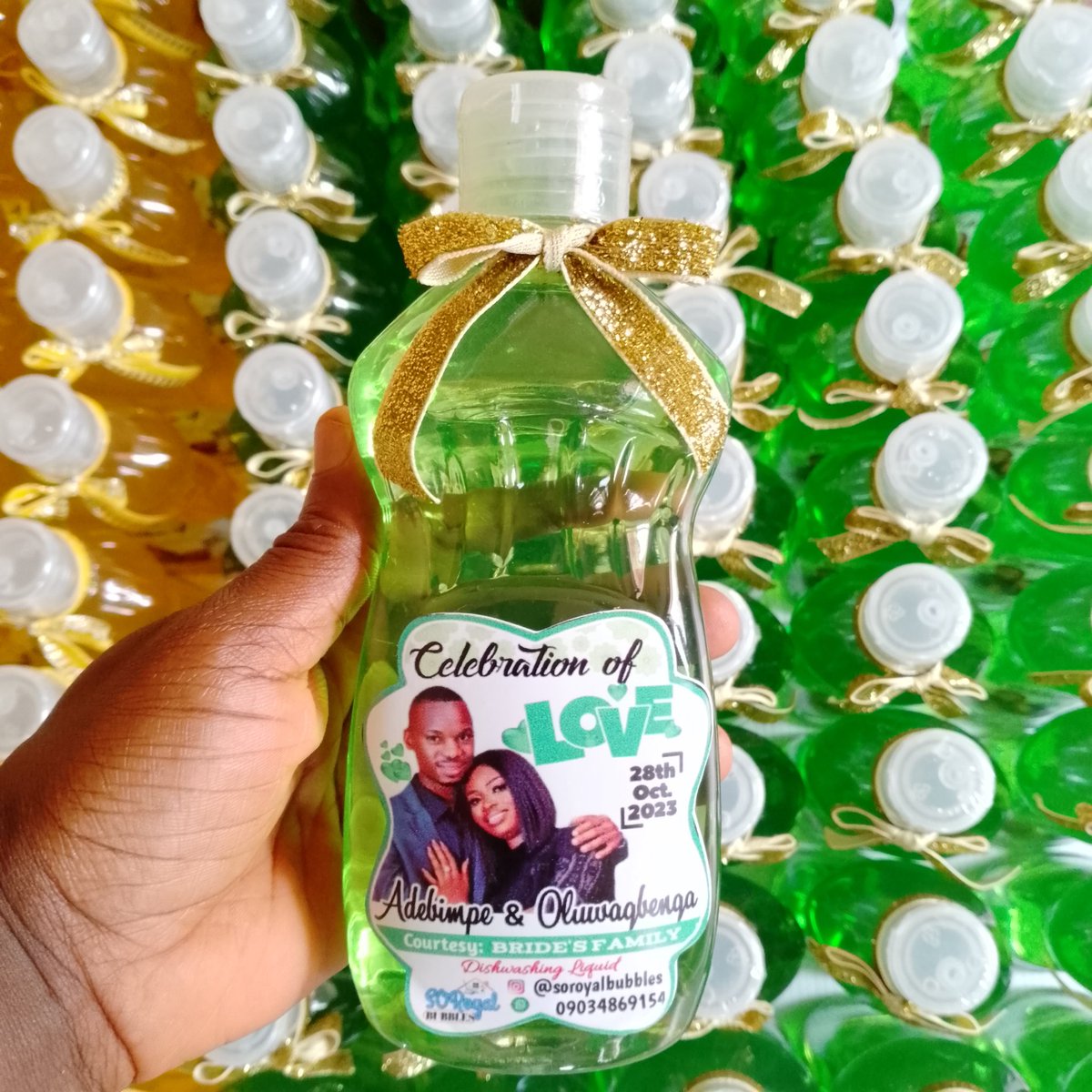 SORoyalSolution's tweet photo. Make your event more memorable and colorful with our liquid soap souvenirs.

DM: 09034869154
Ibadan Lagos
100pcs - N45000
200pcs - N89000

300ml, 500ml, and 1ltr

Igbo Shaffy Bello Onitsha Wike Deborah Ola Olukoyode Naira Marley Morravey  Presidential yacht Iyabo Ojo https://t.co/FxMgUhZ9kW