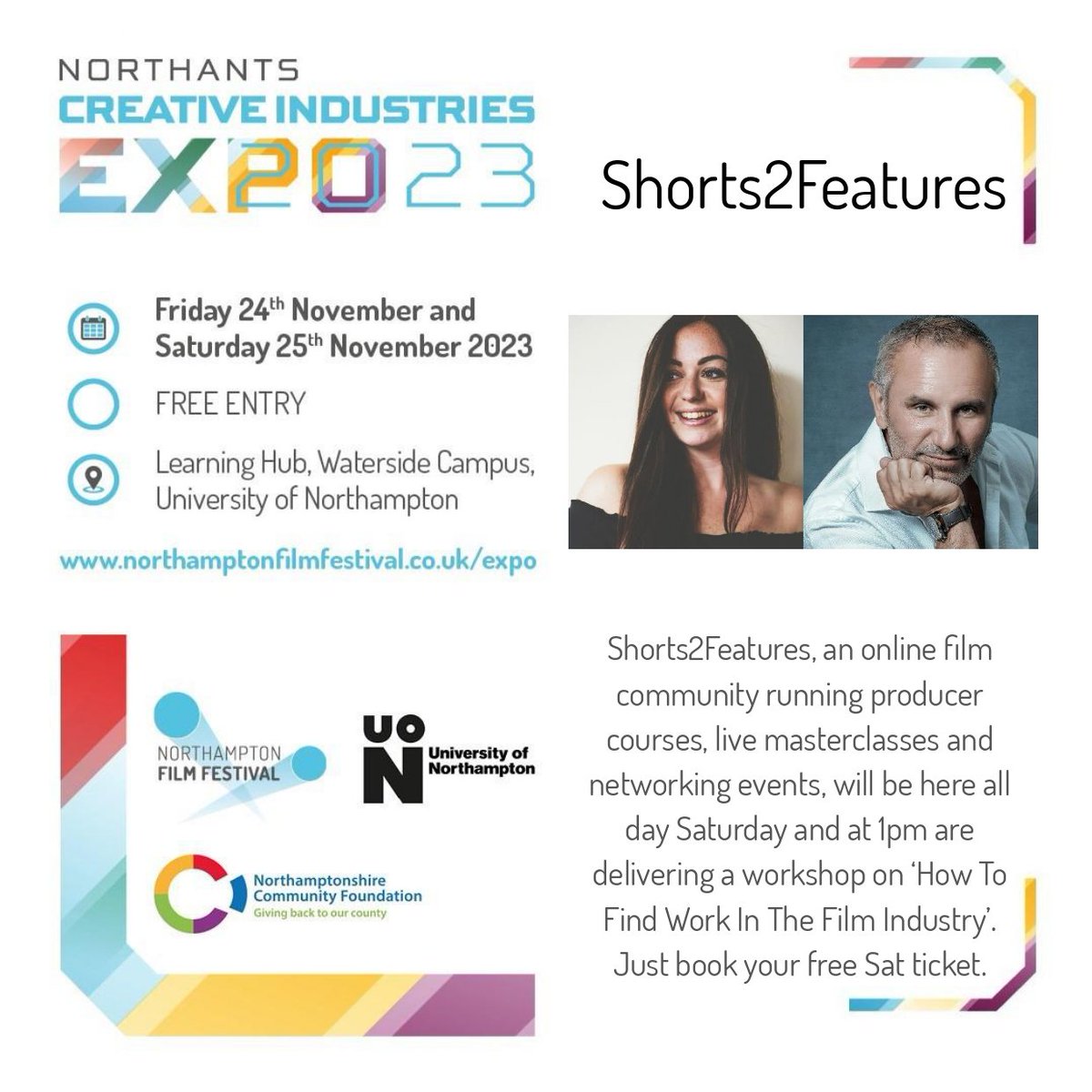 Interested in or starting out in the #filmindustry? Want some advice on how to find work? Come to our Expo on Saturday for this free talk northamptonfilmfestival.eventive.org/schedule/