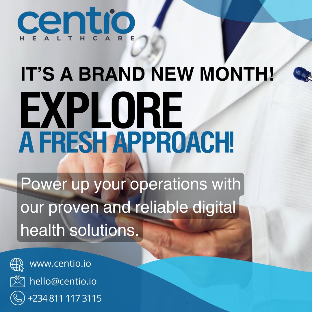 Welcome to the beautiful month of November! Let's help you do something new and rewarding.
#digitaltransformation #digitalhealthcare #digitalhealthsolutions #ehealth #Telemedicine #hospital #laboratory #HMIS #healthcareinnovation #centio #EMR #electronicmedicalrecords