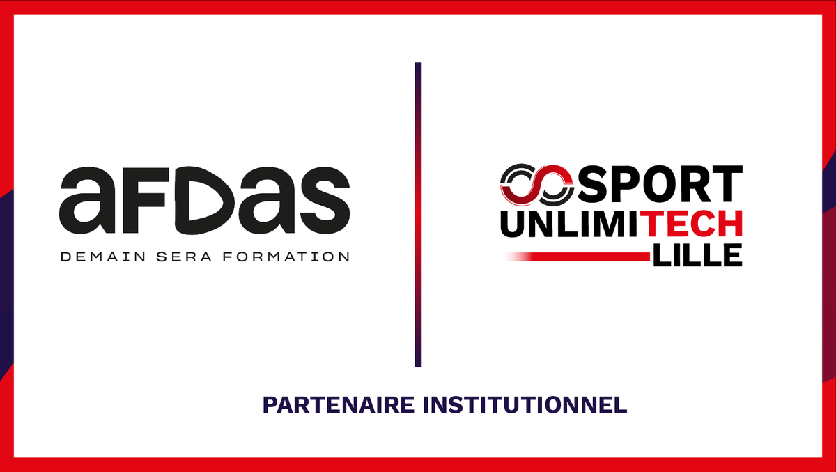 [ Sport Unlimitech x AFDAS ] Nous sommes ravis d’annoncer la présence de L’ @Afdas , notre partenaire, lors de Sport Unlimitech Lille 2023. #SportUnlimitech #AFDAS