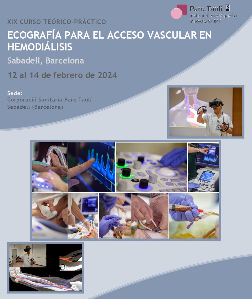 📢Inscripción abierta al XIX Curso Eco en AV de <a href="/parctauli/">Consorci Corporació Sanitària Parc Taulí</a>
Aprenderás: 
📌La fisica de US
📌Usar bien el eco
📌Conceptos y criterios de actuación en el AV
📌Y sobre todo...  mucha práctica con pacientes, modelos sintéticos, biológicos y #RealidadVirtual!
👉tauli.cat/hospital/curso…