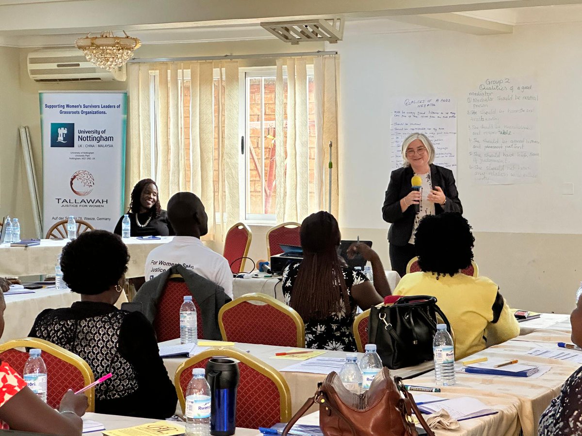 Prof. @olympiabekou & @sara_cii are in Uganda this week w partners @GWEDGUga & @TallawahJustice to meet w allies supporting #WomenLeadingChange in transitional justice. The project is part of ongoing research collaboration supported by @UoNSocialSci @UoNresearch @UoN_Institute