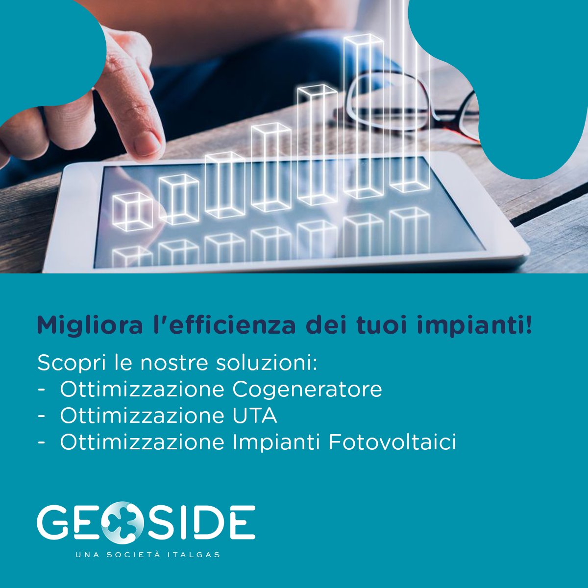 💡Hai bisogno di ottimizzare l’efficienza dei tuoi impianti? Scopri i servizi innovativi e digitali di #Geoside e riduci costi e consumi energetici: geoside.com/it/ottimizzazi… #Sostenibilità #EfficienzaEnergetica