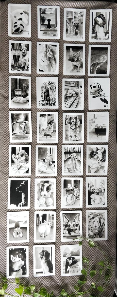 All #inktober2023 are here and for sale! 🐶​

You can book them by sending me a DM. Don't hesitate to ask me anything about it!
I can send it to you with or without a frame.

And soon available directly in my shop with a frame. :)

Sharing is sweet!

#Inktober #Art