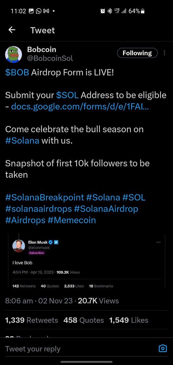 obayi patrick ❤️ Memecoin tweet media