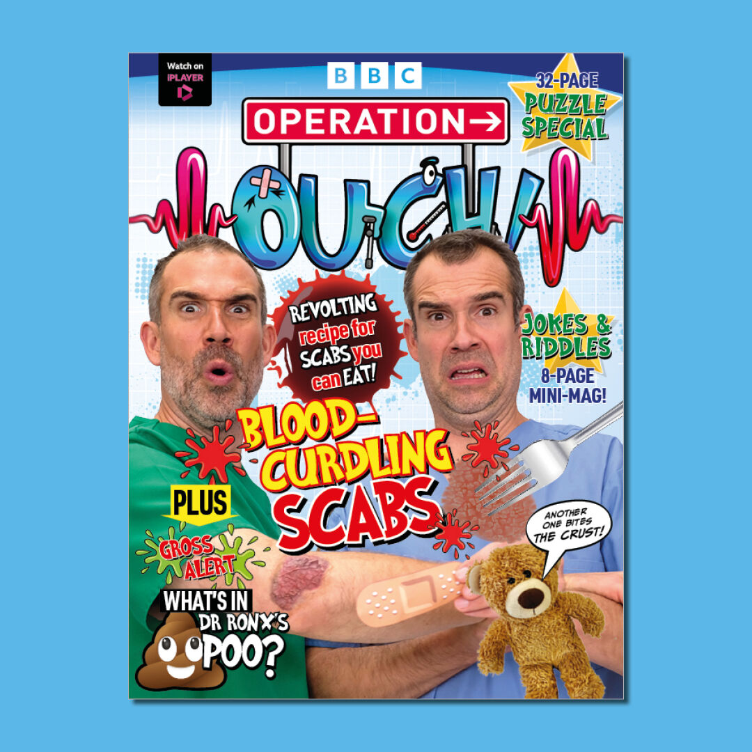 Issue 2️⃣0️⃣ on sale today❗️

Issue 20 is packed full of eye-opening experiments, awesome facts and fun puzzles!

🧪Subscribe online at bit.ly/3pZC4zX (excludes AU and NZ)

#OperationOuchMag #OperationOuch

<a href="/DoctorChrisVT/">Chris van Tulleken 🏳️‍🌈</a> <a href="/xandvt/">Dr Xand van Tulleken 🏳️‍🌈</a> <a href="/cbbc/">CBBC</a>
