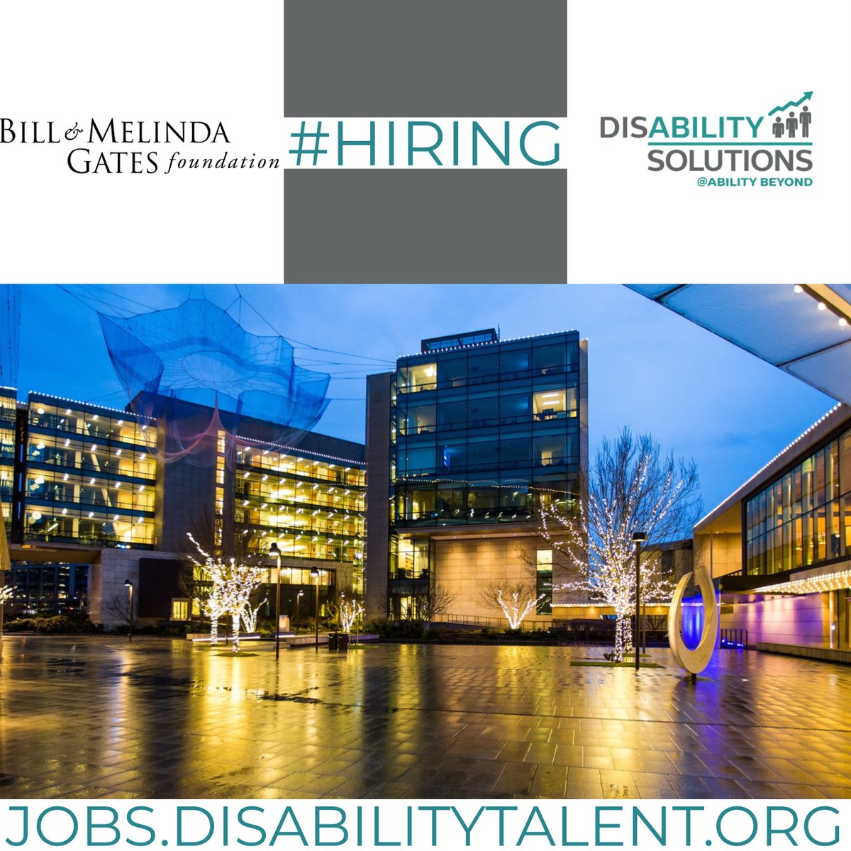 Disability Solutions (@dstalentatwork) on Twitter photo @Bill & Melinda Gates Foundation is hiring!
Apply to roles on the <a href="/DSTalentatWork/">Disability Solutions</a> Career Center here hubs.la/Q0273KMc0
Sign up for a free account and have alerts sent to you notifying of new jobs in your area here:hubs.la/Q0273J8m0
#Hiring #Disability @Bill & Melinda Gates Foundation is hiring!
Apply to roles on the <a href="/DSTalentatWork/">Disability Solutions</a> Career Center here hubs.la/Q0273KMc0
Sign up for a free account and have alerts sent to you notifying of new jobs in your area here:hubs.la/Q0273J8m0
#Hiring #Disability