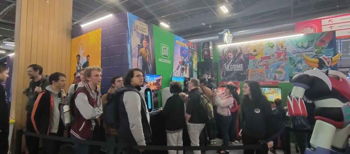 Microids_off's tweet photo. Vous êtes tous au rendez-vous pour ce deuxième jour de @ParisGamesWeek ! Même Geralt de Riv est venu tester Astérix &amp; Obélix Baffez Les Tous ! 2 🤩

#PGW #PGWRestart #PGW2023 https://t.co/WOmbWFWG0C