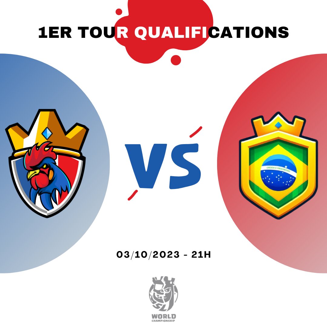 1er match de <a href="/CR_Supremacy/">Supremacy League</a> ! 🇫🇷

📅03/11/2023
🕙21:00
🆚 <a href="/SelecaoBrasilCR/">BrasilCR</a> 
🎥 <a href="/Linou_21/">Linou21</a> 
🏆 Phase de qualifications

On vous attend nombreux pour ce premier match !