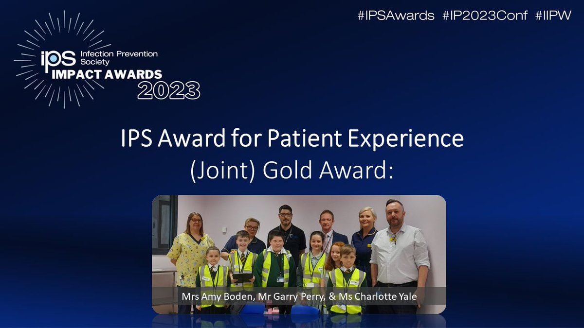 IPS (@ips_infection) on Twitter photo We are celebrating our winners! #Congratulations to the IPS Impact Award for Patient Experience JOINT GOLD Winner 2023
👉 Mrs Amy Boden @IPC_Amy, Mr Garry Perry <a href="/G12PRY/">Garry Perry</a>, Ms Charlotte Yale <a href="/charlotte_yale/">Charlotte Yale</a> <a href="/WalsallHcareNHS/">Walsall Healthcare</a>
#Congratulations #IPSAwards #InfectionPrevention We are celebrating our winners! #Congratulations to the IPS Impact Award for Patient Experience JOINT GOLD Winner 2023
👉 Mrs Amy Boden @IPC_Amy, Mr Garry Perry <a href="/G12PRY/">Garry Perry</a>, Ms Charlotte Yale <a href="/charlotte_yale/">Charlotte Yale</a> <a href="/WalsallHcareNHS/">Walsall Healthcare</a>
#Congratulations #IPSAwards #InfectionPrevention