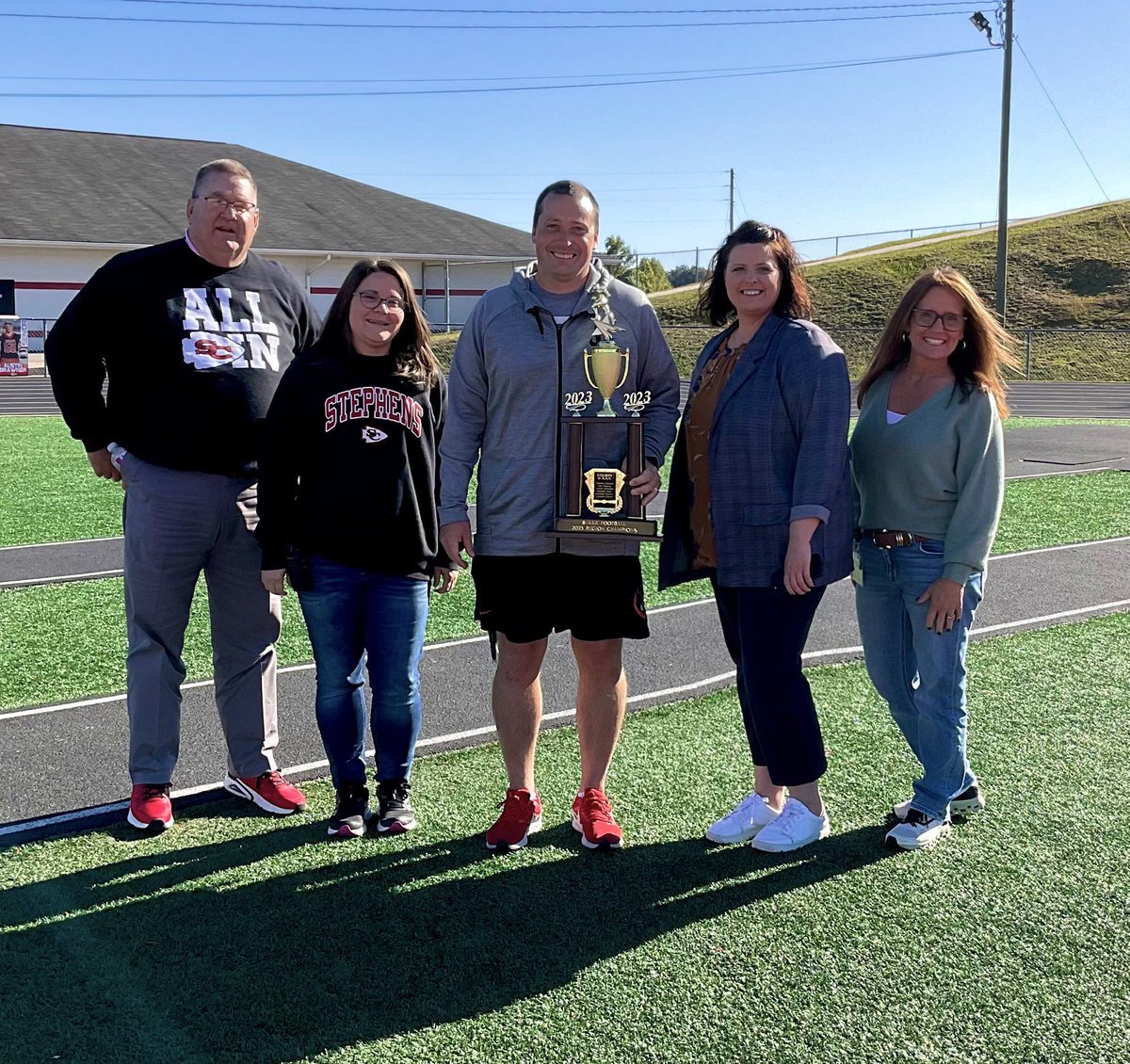 SCHS_Indians's tweet image. Trophy presentation for the 2023 Region Championship! Extremely proud of this team and our coaches! #wearestephens🔴⚫️🔥 #homeofchampions🏆  #tribepride