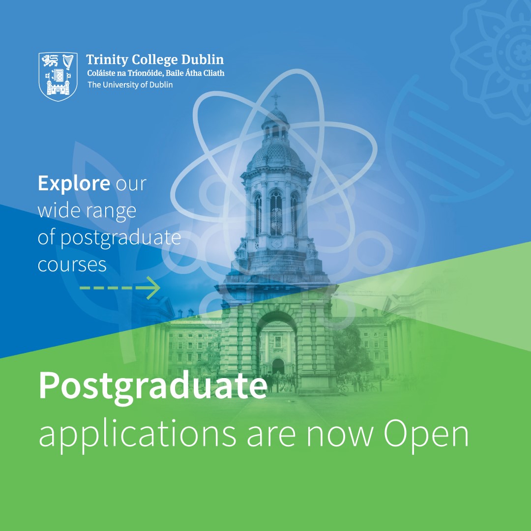 Postgraduate applications are NOW OPEN!🎓🌟
Apply now and embark on an enhance your career <a href="/tcddublin/">Trinity College Dublin</a> !
Explore our wide range of postgraduate courses at: tcd.ie/courses/search…