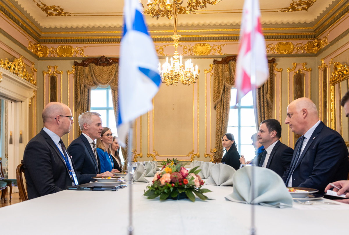 Minister <a href="/adleande/">Anders Adlercreutz</a> and Deputy Foreign Minister of Georgia <a href="/tjanjalia/">Teimuraz Janjalia</a> meeting in Helsinki.

Finland supports Georgia on its European path.

🇬🇪🇫🇮🇪🇺