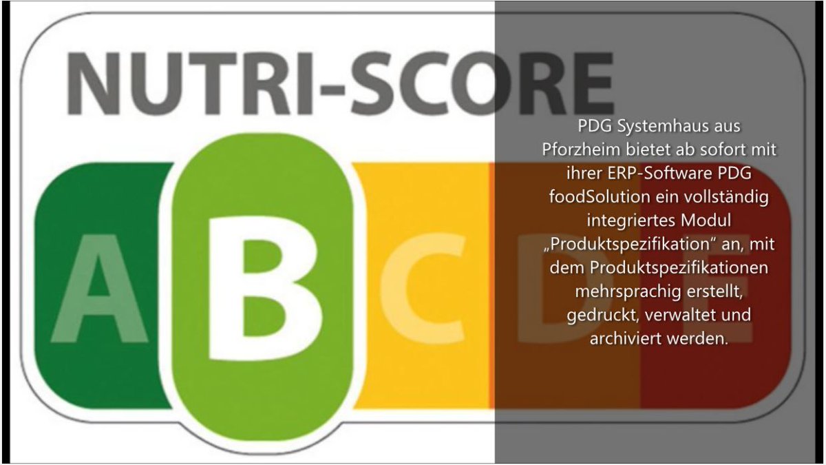 PDG Systemhaus aus Pforzheim bietet mit ihrer ERP-Software PDG foodSolution ein vollständig integriertes Modul „Produktspezifikation“ an, mit dem Produktspezifikationen mehrsprachig erstellt, gedruckt, verwaltet und archiviert werden. Mehr Info bei uns.
