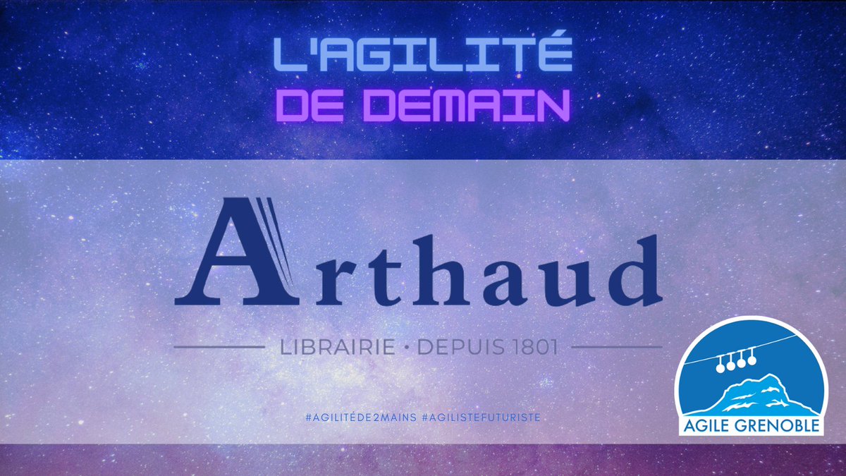 Cette année encore, la Librairie Arthaud (une véritable institution à Grenoble !) tiendra un stand avec une sélection de livres sur l'agilité et en lien avec le thème de l'année.
Merci à eux pour leur soutien fidèle !