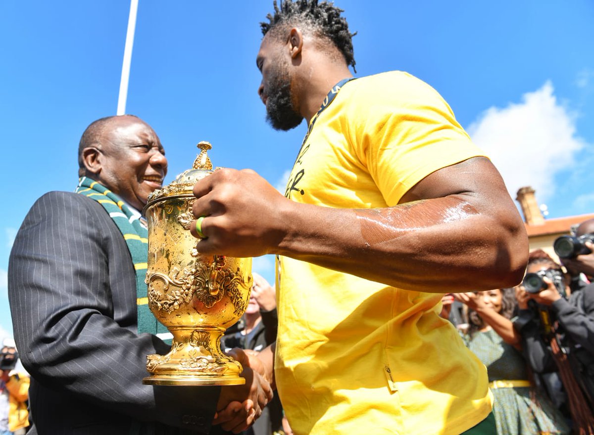 SANDF_ZA's tweet photo. The welcome ceremony to the Union Buildings for the national team signifies the start of the Rugby World Championsโ National Trophy Tour.
Information and Photographs by Government Communication Information Systems.
#SANDF
#Springboks
#GoSpringboks
#RWCFinal2023 https://t.co/gw1PLsdn2y