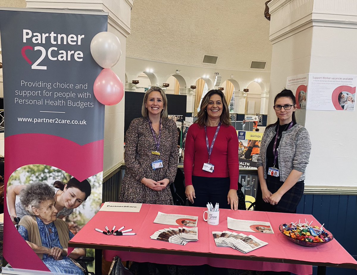 We’re at the #wintergardens in #westonsupermare today promoting our #supportworker (PA) vacancies for our #personalhealthbudget holders. Hope to see you there! #jobsfair
