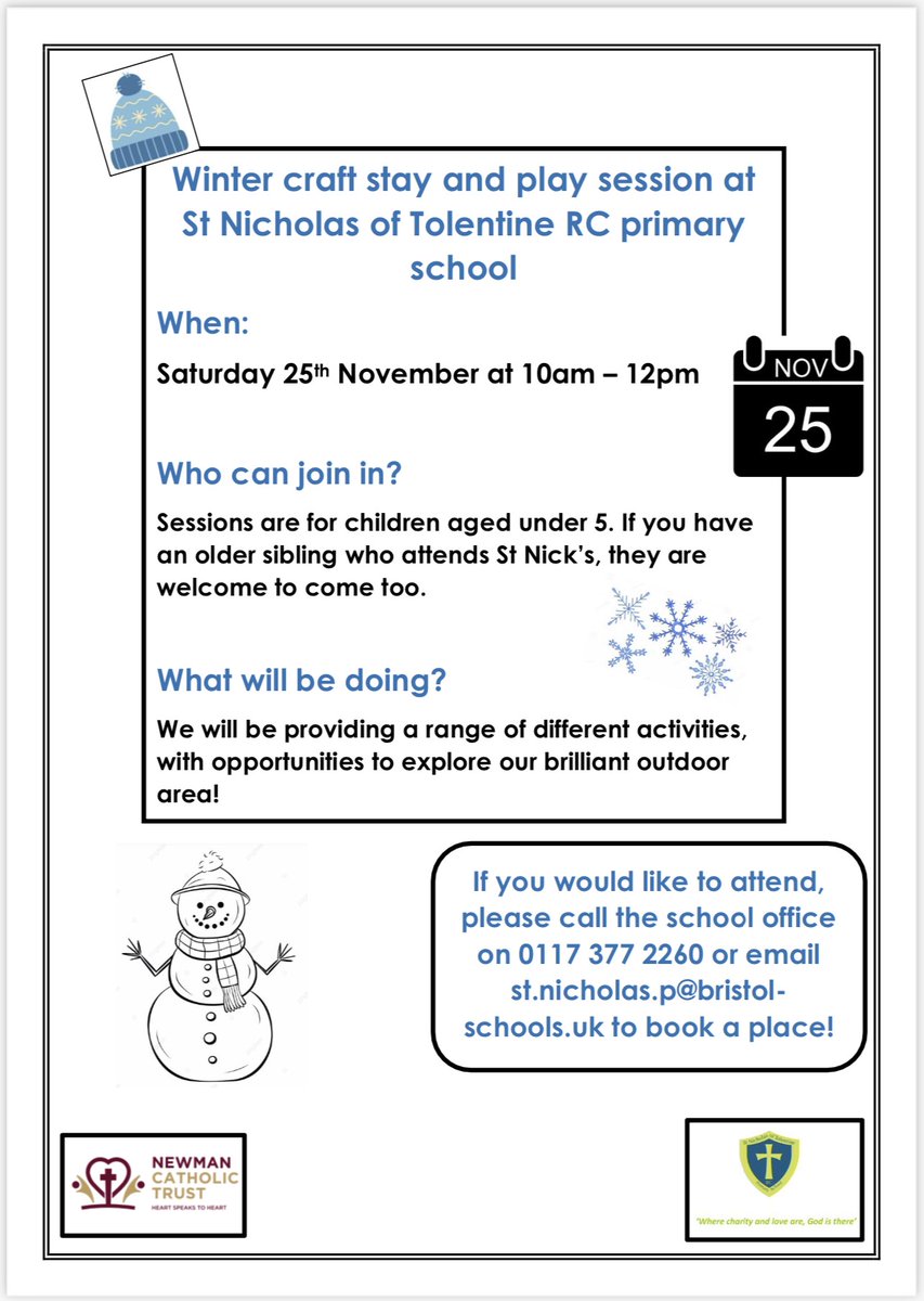 Good Morning, we have an exciting opportunity for our Family Forest School!! A Saturday session that will take place on Saturday 25th November 10am-12pm. Please share with your family and friends to let them know! Also we have our next Family Forest School session next Wednesday!