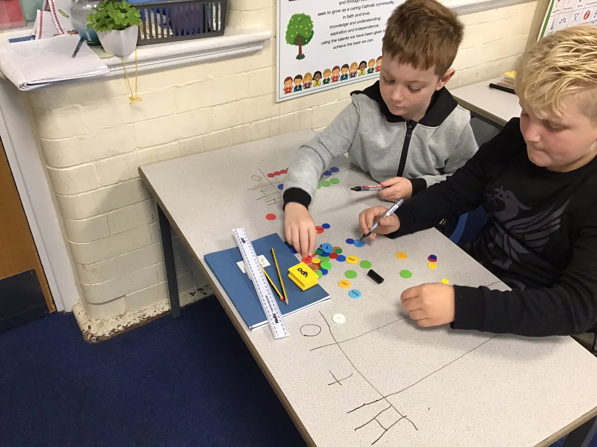 Y3SJV's tweet photo. In #SJV3H this morning we have been looking at subtracting using the abstract (counters) to help us visualise the calculations #SJVMaths https://t.co/OEgDMFecuS