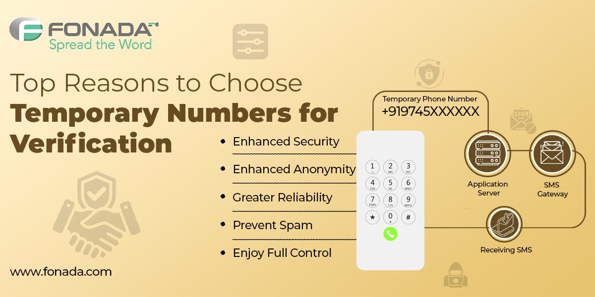 Temporary phone numbers for verification provide a secure and convenient way to protect your privacy and security in the digital age. 

Read More: bit.ly/3SGKD1F

#Fonada #Cpaas #CpaasSolution #Temporarynumber #Virtualphonenumber #Virtualnumber #CloudCall