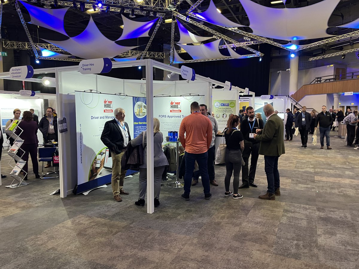 DH_Training's tweet photo. The @FORS_online Annual Conference is taking place today at ICC Birmingham! Our stand is looking good &amp; it's getting busier - pop over to Stand 51 and say hello to us! #FORS #FORSConference #driving #logistics #driving #compliance #driverriskmanagement #managertraining https://t.co/OOsFH8O5e8
