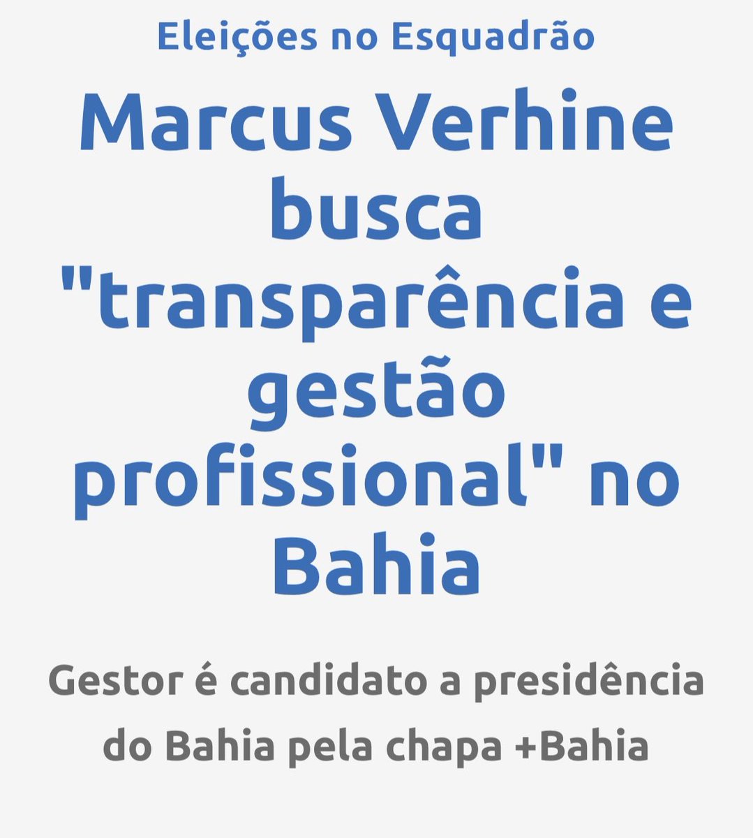 mais_bahia's tweet photo. O +Bahia estará presente na disputa eleitoral do Bahia! P/ a chapa da Diretoria teremos um representante de inúmeras contribuições ao Clube: @MarcusVerhine. Economista e com larga história na luta pela democracia, Verhine, foi membro do Conselho Deliberativo e Pres. Cons. Fiscal. https://t.co/aIFuaNq3Z0
