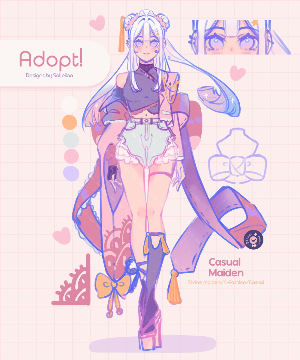 solleiiaa's tweet photo. ✨NEW ADOPT!! Welcome in Casual Maiden💖 Mixing casual and Shrine maiden aesthetics~ Help her find a home! Retweets are highly appreciated!! but if you want to claim her, you can do so on my kofi link:
https://t.co/yCiXND7hiD
#adoptable #adoptables https://t.co/fb4W9zd9Q2