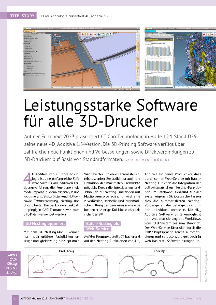 CoreTechnologie's tweet image. @CoreTechnologie x @ac_magazin
The Powerful Software for All 3D Printers!
Discover the latest insights and information in our new article. 

▶︎ autocad-magazin.de/wp-content/upl…

#additivemanufacturing #software #4D_Additive #CoreTechnologie #3Dprinting