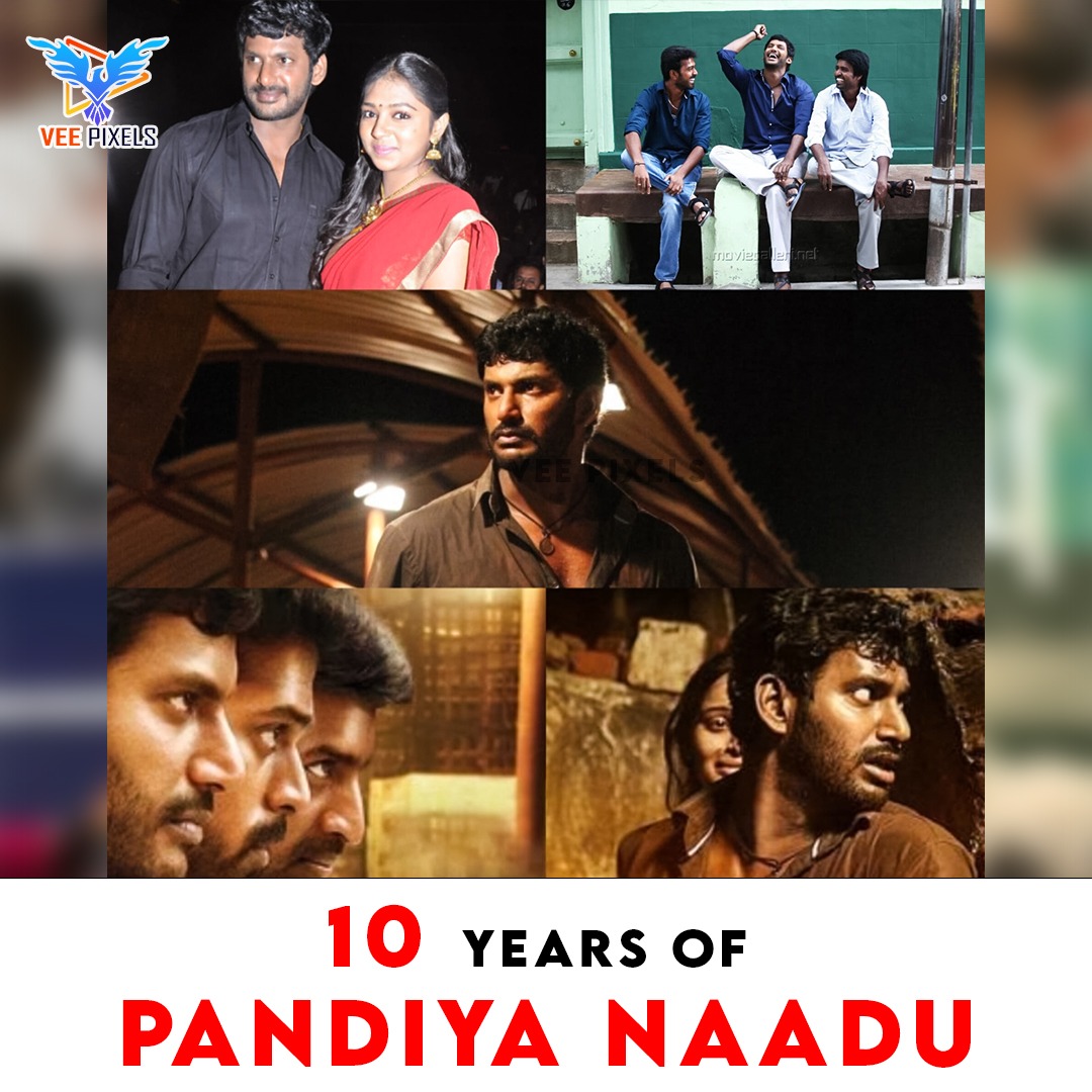 Celebrating 10 Years Of PandiyaNaadu 🤩🔥

#DirectorSuseenthiran 
#Vishal #DImman #BharathiRaja #Soori #Vikranth #10YearsOfPandiyaNaadu #bharathiraja #actorvikranth #lakshmimenon #PandiyaNaadu #kollywoodcinemas #cinemaupdatestamil #veepixels