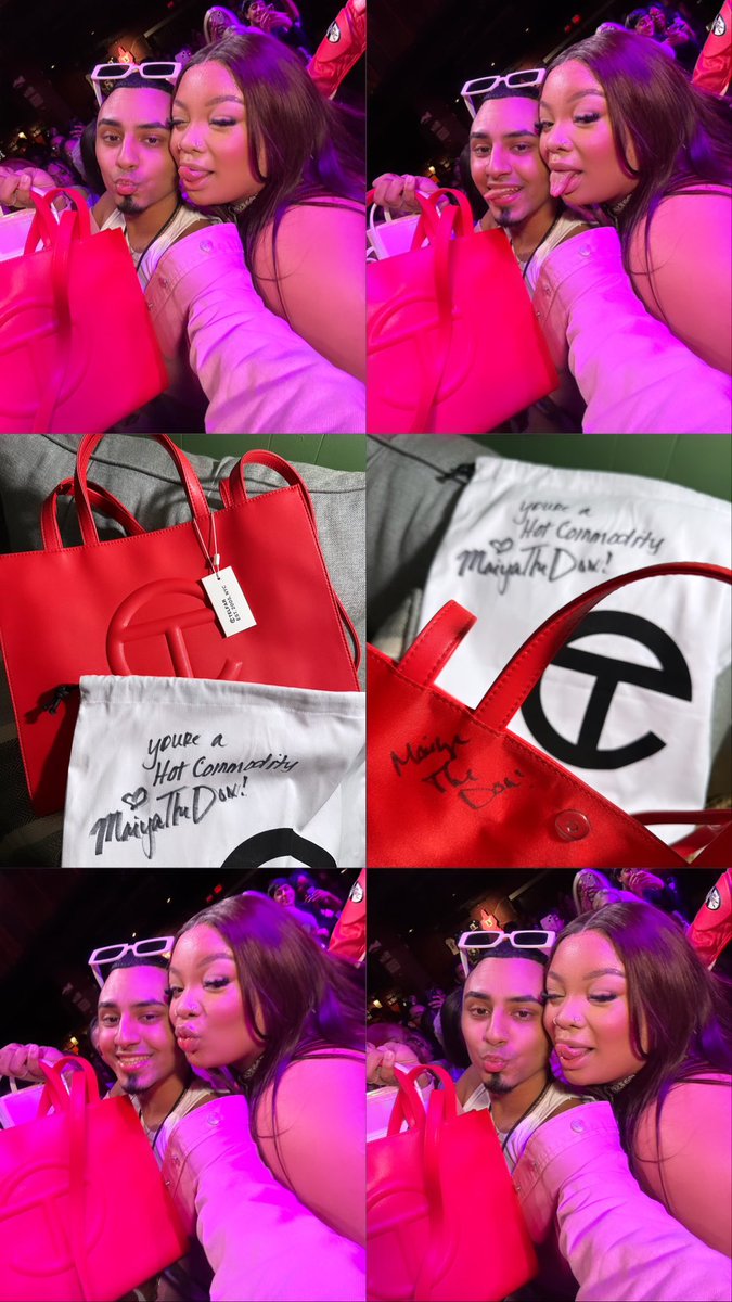 JadenMorales8's tweet photo. oh nothin… JUST GOT A TELFY FROM THE TELFY QUEEN HERSELF, HELLO??? 😭 @maiyathedon TYSMMM, you got a forever fan fr! I LOVE YOU 💕💕💕 https://t.co/j6NplrMW6X