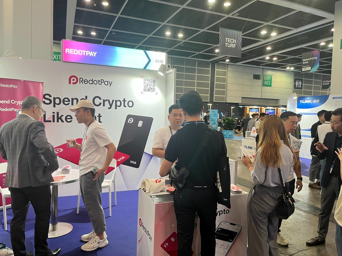 Day 1! Come check out our booth at HK FinTech Week🇭🇰📷🙌 #RedotPay #FintechHK