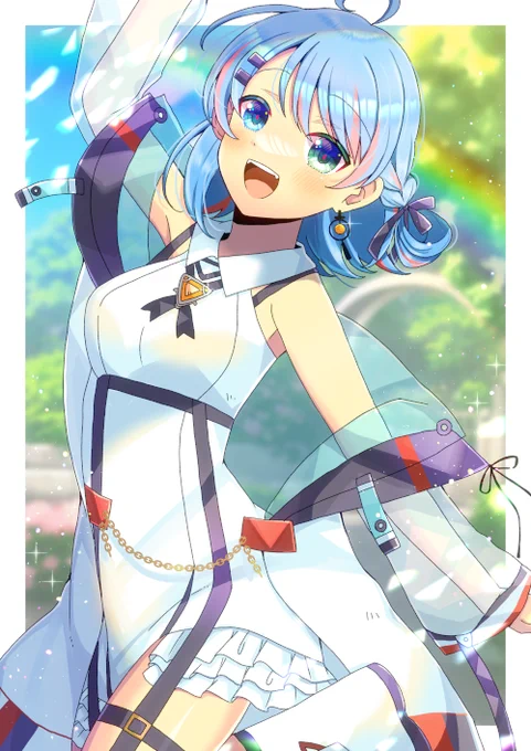 Vtuberの湖国衣子()さんを描かせて頂きました!リクエスト有難うございます  I drew this picture of Vtuber 湖国衣子! Thank you for your request .  #湖子あーと #Vtuber