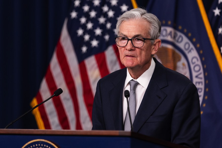ChinaDailyWorld's tweet image. The #US Federal Reserve on Wednesday left interest rates #unchanged at a 22-year #high of 5.25-5.5 percent, as yields on long-term US Treasury bonds have spiked in recent months. #InterestRate